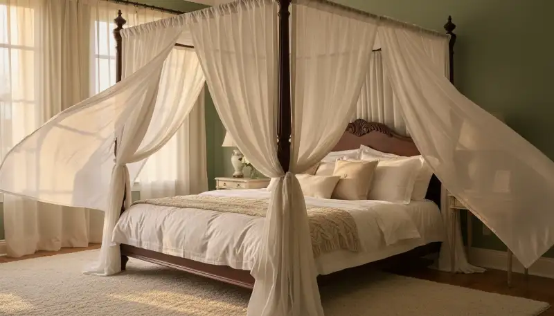 Betthimmel: Eleganz und Geborgenheit