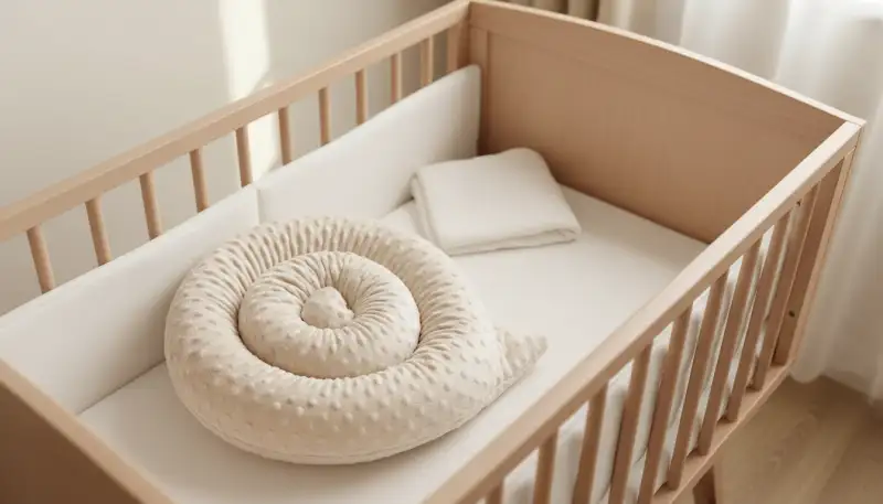 Geborgenheit im Babybett: Die Bettschlange