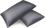 Fittia 2er-Set Satin Kissenbezug Premium Kopfkissenbezug Kissenhülle Haar- und Hautpflege Seidig ...
