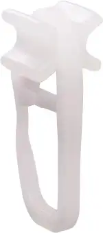 deco-raum Faltengleiter X-Gleiter 50 Stück mit Faltenlegehaken für Gardinenschienen für 6mm Innen...