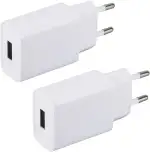 2er-Pack USB Netzteil 5V 2A USB Ladegerät Stecker Netzstecker Steckdosenadapter Ladestecker kompa...