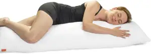 sleepling Seitenschläferkissen 40 x 200 cm, Body Pillow, langes Kissen mit Bezug