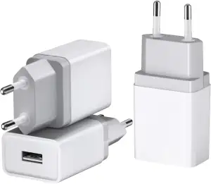 12W USB Ladegerät 3er-Pack 2,4A/5V Standard Netzteil Stecker Kompatibel mit iPho