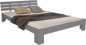 Homestyle4u 2037, Doppelbett Holzbett Futonbett 140x200 mit Lattenrost, Bett Bet
