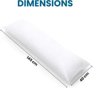 Utopia Bedding Nackenkissen, 40x145 cm Ganzkörperkissen, weiche Hohlfaserfüllung