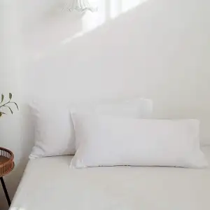 Simple&Opulence 2er Set Kissenbezug 40x80cm, 100% Vorgewasches Leinen, ÖkoTex Ze