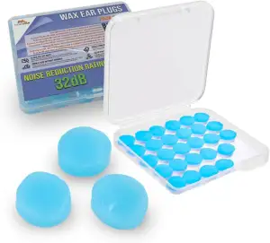 30 Stück Wiederverwendbare Silikon-Wachs-Ohrstöpsel 32dB Geräuschreduzierende Oh