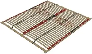 Holz-Lattenrost 160x200 Surface Standard mit Härteregelung im Lendenbereich, aus
