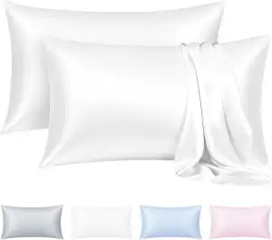 40x80 cm Lyocell Kissenbezüge, 100% Tencel Kissenbezüge, Atmungsaktiv & Hypoalle