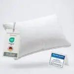 Blumtal Federkissen 40x80 cm mit 3-Kammer-Füllung - Oeko-TEX zert. Kopfkissen 40x80 Federfüllung - Ultra stützender Federkern + weiche HCS-Außenkammern - Bettkissen mit Baumwoll-Bezug, Weiß