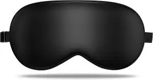 LULUSILK Schlafmaske Seide Verstellbare Schlafmaske Augenmaske Schlafbrille für 