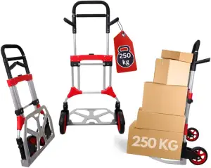 PROREGAL Klappbare Profi-Sackkarre Elephant | HxBxT 112x60x61cm | Traglast 250kg