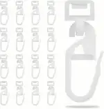 100 Stück Gardinengleiter für Schienen, 5,8-7mm Click-Gleiter Laufkanal, Gardinenhaken für Schien...