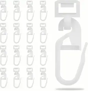 100 Stück Gardinengleiter für Schienen, 5,8-7mm Click-Gleiter Laufkanal, Gardine