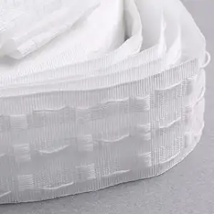 Gardinenband Kräuselband, Vorhangband zum Aufnähen, Faltenband für Gardinen, 75 