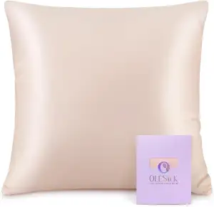 OLESILK Seide Kissenbezug Kissenhülle Haar- und Hautpflege mit Reißverschluss 16