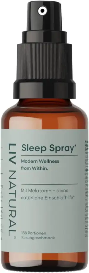 LIV Melatonin Spray Kirsche | Reduziert auf das Wesentliche: Dosierbar, Ohne Zuc