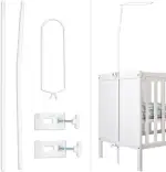 Babykajo Betthimmel Stange - Montierbare Himmelstange für Babybetten. Gestell aus Metall für Babybett Himmel Jungen und Mädchen - Gestell ohne Betthimmel.