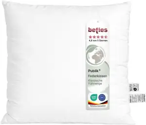 beties - Publik - Feder Füllkissen 40x40 cm – 350 g Enten- & Gänsefedern – Innen