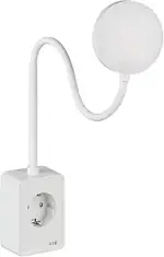 SEBSON LED Steckdosenleuchte dimmbar - Leselampe und Steckdose mit USB-C Anschluss - flexibler Sc...