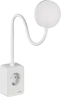 SEBSON LED Steckdosenleuchte dimmbar - Leselampe und Steckdose mit USB-C Anschlu