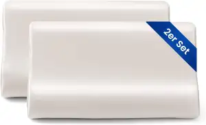 THXSILK 2er Set Maulbeerseide Kissenbezug für Kontur Gedächtnisschaum Kissen Lat