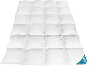 Daunendecke 135x200 cm Ganzjahresdecke Daunen Decke Daunen Steppdecke Gänsedaune