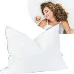 70x90cm Kissen - Daunenkissen Nordic - Kopfkissen mit Daunen & Federn für erholsamen Schlaf | Stützkraft Weich | Für Allergiker geeignet