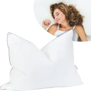 70x90cm Kissen - Daunenkissen Nordic - Kopfkissen mit Daunen & Federn für erhols