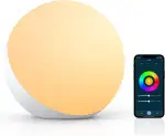 Hifree Smart LED Tischlampe, Nachttischlampe Touch Dimmbar funktioniert mit Alexa und Google Assistant, Wifi Atmosphäre Nachtlicht Stimmungslicht, Robust und Sicher für Kinder
