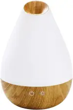 Promed – Aroma Diffuser AL-1300 WS Ultraschall Luftbefeuchter 1,3L – Elektr. Raumduft Duftvernebler für ätherische Öle mit LED-Licht, Holzoptik & Automatikmodus – Duftlampe für Duftöl & Aromatherapie
