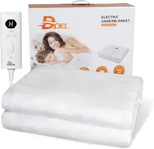 DOEL Heizdecke 160x140cm, Wärmeunterbett Doppel mit 10 Heizstufen, Elektrische W