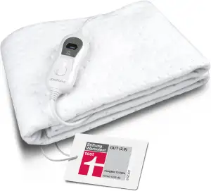medisana HU 665 Wärmeunterbett 150 x 80 cm, Heizdecke mit Abschaltautomatik und Überhitzungsschutz, elektrische Wärmedecke für das Bett mit Wärme in 3 Temperaturstufen, waschbar