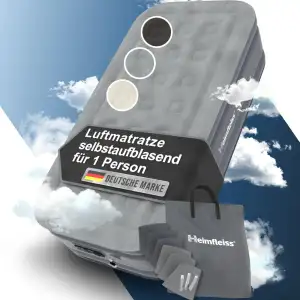 Heimfleiss® Luftmatratze 1 Person | Premium Luftbett selbstaufblasend 100x200 cm