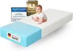 Arensberger Kindermatratze Babymatratze Nora | 70x140cm Höhe 12cm | Bezug waschbar & abnehmbar | punktelastischer Gelschaum | Jugend-matratze, allergiker freundlich Premium Bezug | Öko-Tex zertifizert