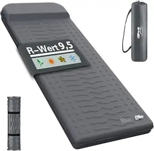 HiiPeak Isomatte R-Wert 9,5 – Extra Thermal Camping Matratze mit Kissen, Isolier