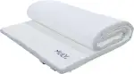 Mlily Ebitop Matratzen Topper, EBI - A 80.4 Traum-Schlaf Visko-Matratzenauflage, viscoelastische Topper 80x200x4 cm, weiß