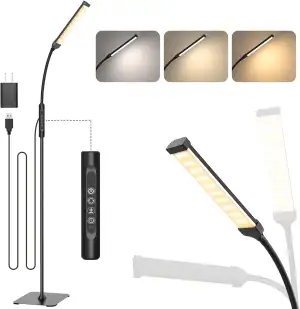 Mojimdo 120 LED Stehlampe, helle Stehlampen für Wohnzimmer, 3 Farbmodi & 10 Hell