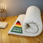 SHIATSU Premium Futon-Matratze Schurwolle, aufrollbare Futonmatratze Roll Bodenmatratze, Rollmatratze Faltmatratze Klappmatratze Gästematratze Boden Gästebett, Sleeping Mattress Tatami Bett (100cm)