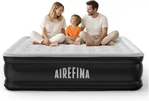 Airefina Luftbett 2 Personen, Luftmatratze Selbstaufblasend mit Integrierter Pum