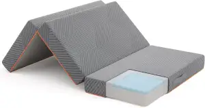 Vesgantti Klappmatratze Gästematratze 100x200cm, Höhe 15cm, 3-teilige Gel Schaum