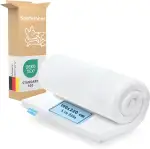 September – Topper 100x220 cm Komfortschaum mit 6 cm Höhe – Matratzenauflage mittelfester Härtegrad H3 – für Matratzen, Boxspringbetten etc. – Oeko-TEX® Standard 100 zert. – Bezug bei 60°C waschbar