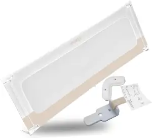 BEANBUDS® Bettgitter Rausfallschutz 200cm [1 Seite] - Bettschutzgitter Lattenros