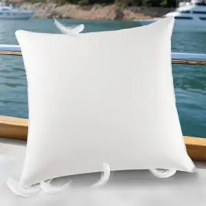 DEITAS Daunenkissen - 3-Kammer Design für optimalen Nackenstütz, weiche & atmungsaktive 100% Baumwollbezug, Bettkissen perfekt für Allergiker und Kinder(Weiß,80x80 cm (1 Stück))