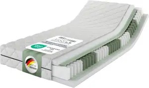 MSS e.K. Medic Taschenfederkernmatratze 140 x 220 cm H5 | 7-Zonen orthopädische 