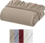 Jersey Spannbettlaken 100% Baumwolle – Weiches & Atmungsaktives Bettlaken mit Gummizug – Hautfreu...