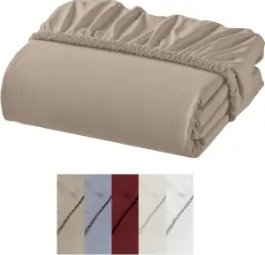 Jersey Spannbettlaken 100% Baumwolle – Weiches & Atmungsaktives Bettlaken mit Gu