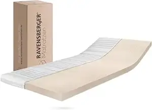 RAVENSBERGER Latex Topper Natura LUX - Härtegrad H2/H3, mittel - 50-110 kg - 80 