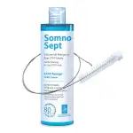 CPAP-Reinigungspaket SomnoSept – 1x CPAP-Reiniger SomnoSept 400 ml UND 1x oxyhero brush Edelstahl CPAP-Schlauchbürste 120 cm, 19 mm Durchmesser – Gründliche Reinigung von CPAP-Maske und CPAP-Schlauch