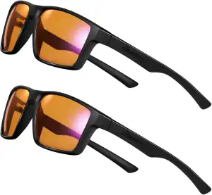Okany Gamingbrille mit Blaulichtfilter – 99 % Blaulichtblocker & Blendfreier Sch